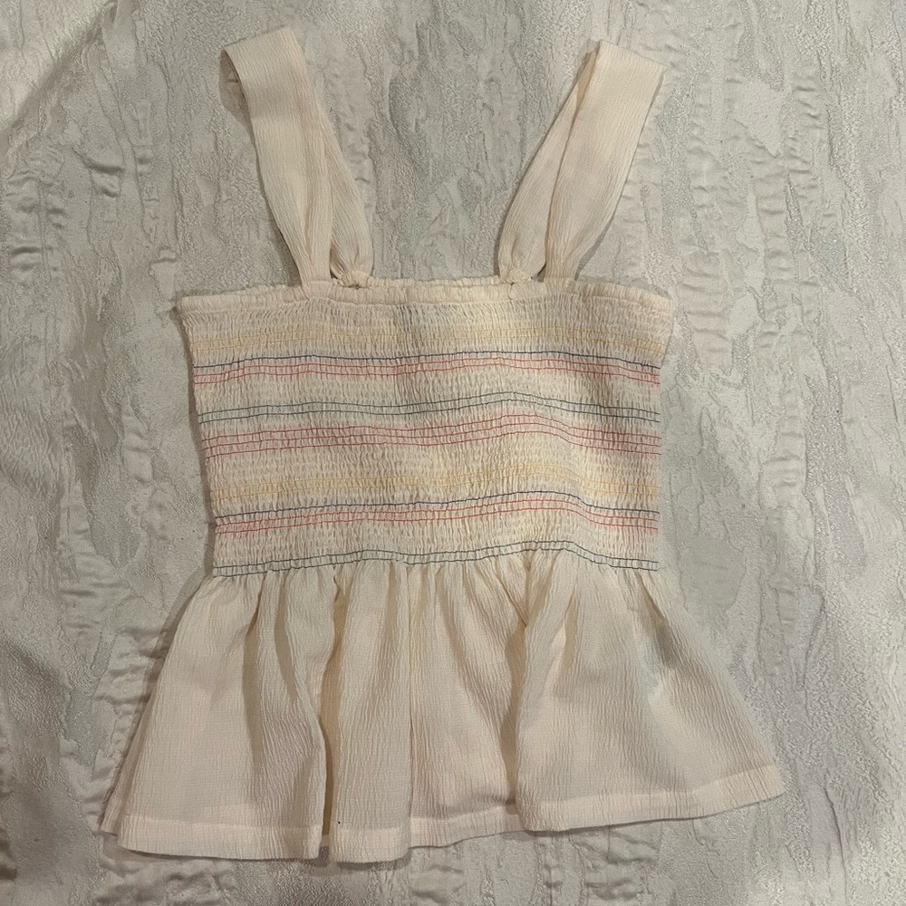 Madewell smocked top